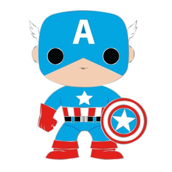Pop! Figurine Enamel Pin Marvel #07 Captain America 10cm  12y+