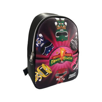 Power Rangers Character Print Kids Mini Backpack 8.5x10.75in