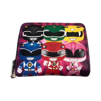 Power Rangers Character Print Zip Around Wallet Purse
