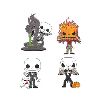 4pc The Nightmare Before Christmas This is Halloween Jack Enamel Pin