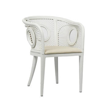 Belle Solstice Wooden Dining Chair Indoor Furniture 60x82cm - White