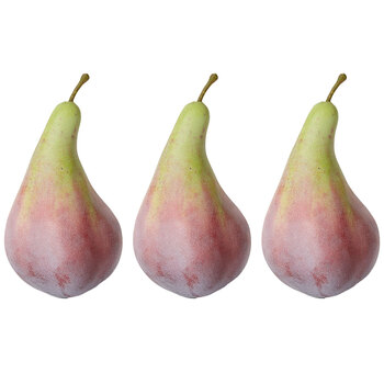 3PK E Style Artificial Home Decorative Fruit Fig Green/Brown - 7 x 7 x 9cm