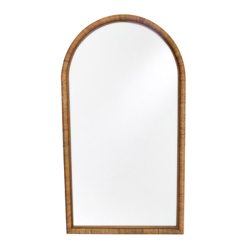 LVD Glass Timber Arch Mirror 160cm Wrap Home Decor - Natural