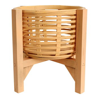 LVD Wood Planter 32.5cm Ballina Pot Stand Holder - Mango