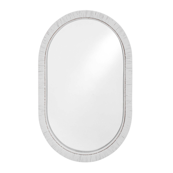 LVD Oval Mirror 60x90cm Wrap Home/Office Decor - White