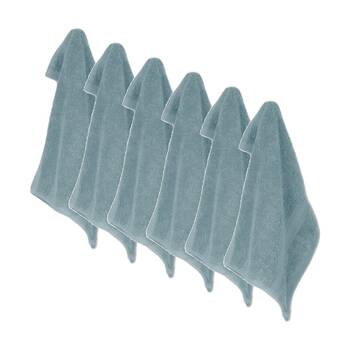 6x Ardor St Regis Collection 32x32cm Cotton Face Washer Towel Soft 600GSM Mist