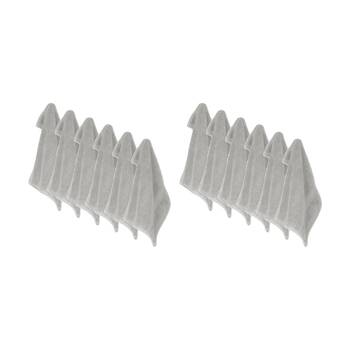 12x Ardor St Regis Collection 32cm Cotton Face Washer Towel Soft 600GSM Silver