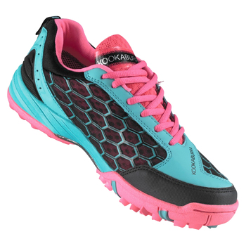 Kookaburra Lithium Unisex Hockey Shoes Teal/Pink Size 4 US/3 UK