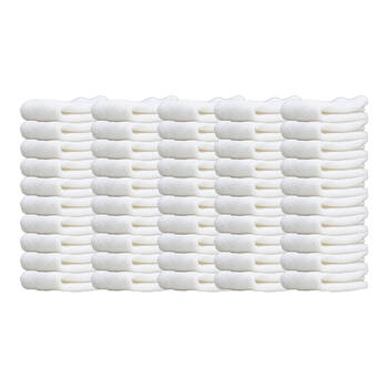 50PK Jason Commercial J-Dry Luxe Face Washer 33x33cm - White