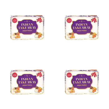 4PK 250pc Fizz Creations Indian Takeaway Jigsaw Puzzle Game 21x16cm