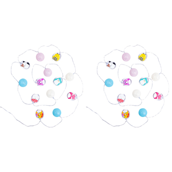 2PK Fizz Creations Squishmallows 2D String Lights Hanging Home Decor