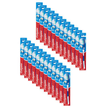 24PK Colgate Extra Clean Toothbrush Medium Teeth Cleaner