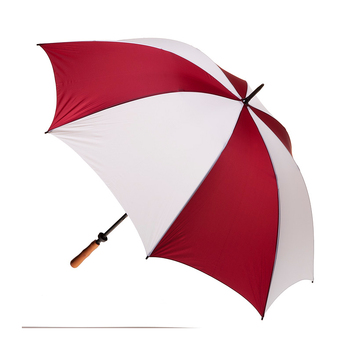 Clifton Albatross Golf 132cm Manual Windproof Umbrella - Burgundy/White