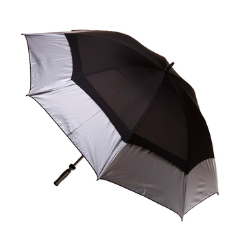 Clifton Golf Reinforced Hurricane 133cm Windproof Umbrella - Black/Silver