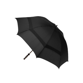 Clifton UPF50+ Hurricane Golf Umbrella w/ Mesh - Black