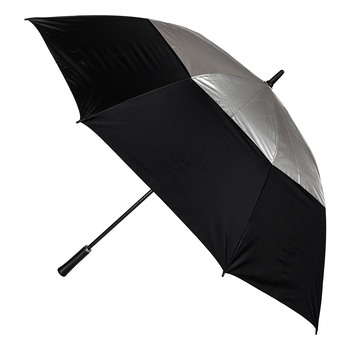 Clifton Golf Auto Open Ultimate Vented Windproof Umbrella - Silver/Black