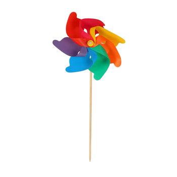 Yard Master Extra Tall 100cm Plastic Spin Windmill On Stick Garden Decor