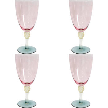 4PK LVD Wine Glass Home/Kitchen Drinkware Decor 20cm - Sherbert