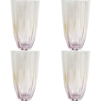 4PK LVD Water Glass Home/Kitchen Drinkware Decor 470ml - Lavender Haze