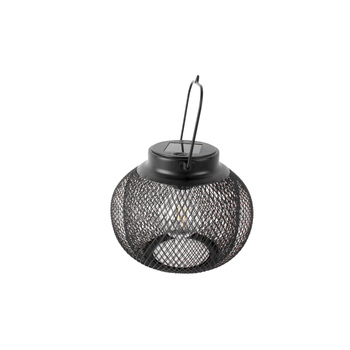 Yard Master 20x20cm Solar Outdoor Garden Lantern - Black