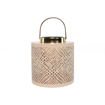 Rayell Lantern Candle Holder Muttrah Dusty Pink Small 20x20x20cm