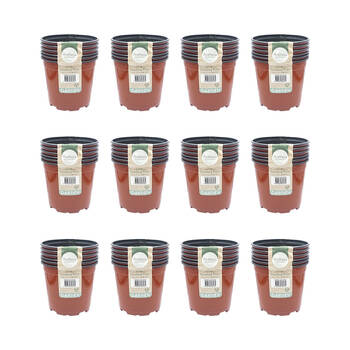 72pc Antheia Green Homewares Soft Plastic Seedling Pot 13x11.4cm - Brown