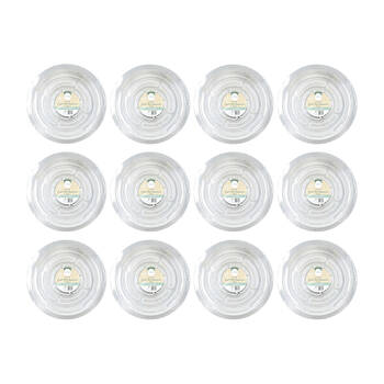 72pc Antheia Green Homewares PET Plant Pot Saucer 15cm - Clear