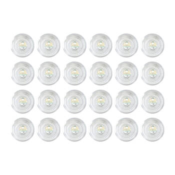 144pc Antheia Green Homewares PET Plant Pot Saucer 15cm - Clear