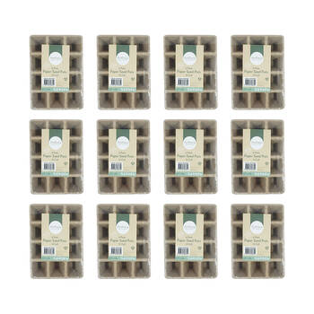 48pc Antheia Green Homewares 12-Cell Eco Paper Seed Pot
