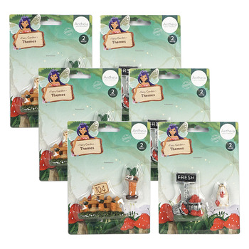 6PK Atheia Green Homewares Fairy Garden Themes Assorted