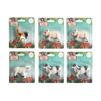 6PK Atheia Green Homewares Fairy Garden Farm Animals Assorted