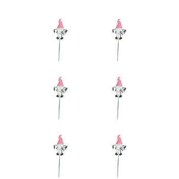 6PK Antheia Green Homewares Garden Stakes Gnome w/ Watering Can 68cm