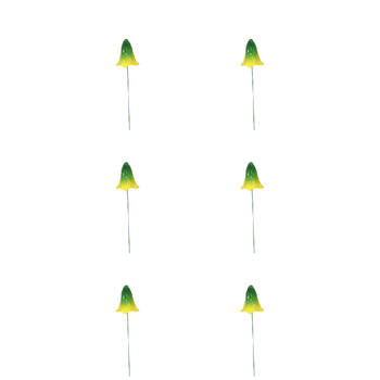 6PK Antheia Green Homewares Garden Stakes Mushroom 69cm