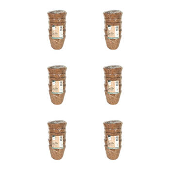 36pc Antheia Green Homewares 10cm Coco Fibre Pot Seed Starters Pot Brown