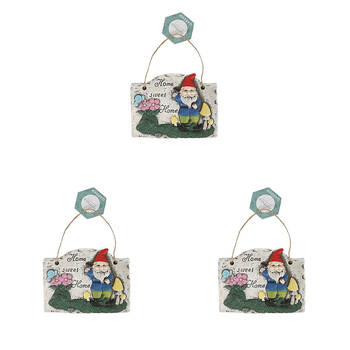 3PK Antheia Cement Hanging Wall Plaque 1215.5x12cm - Grome