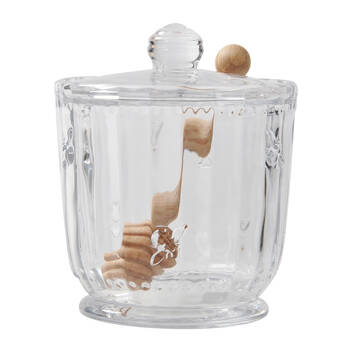 NF Living Honey Vessel 350ml 9.5x11.5cm Jar Glass Kitchen Organisers Clear