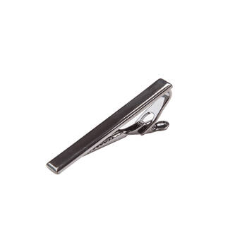 Geoffrey Beene Alligator Clip Dress Tie Bar - Gunmetal