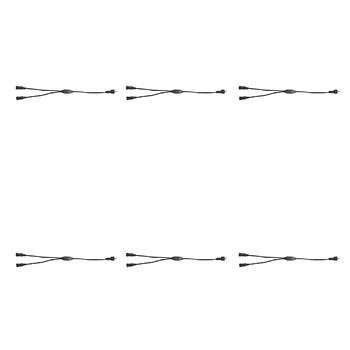 6PK OZtrail 12V LED 2-Way Camping Splitter Power Cable - Black