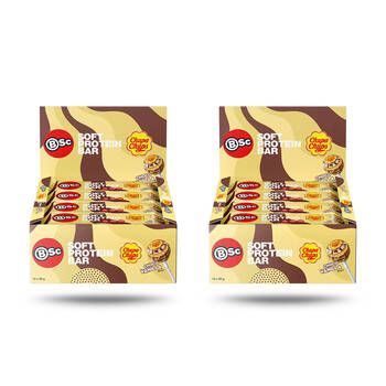 2x 12PK BSc x Chupa Chups Soft High Protein Bar 55g Serve Chocolate Vanilla