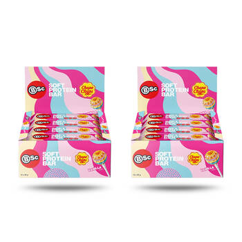 2x 12PK BSc x Chupa Chups Soft High Protein Low Carb Bar 55g Serve Vanilla