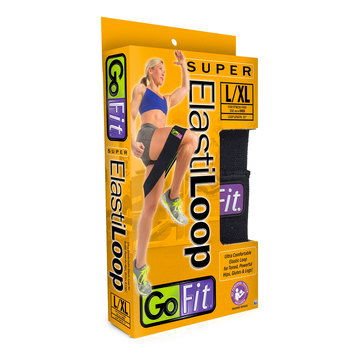 GoFit Soft Webbed Super Resistance Elastic Loops L/XL 8x38cm