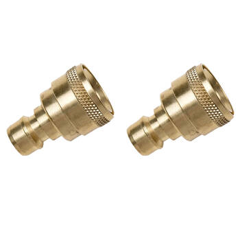 2PK Garden Glory Sprinkler Connection/Connector For Nozzle - Brass