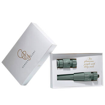 2pc Garden Glory Plastic Hose Nozzles For 1/2in Waterhose Eucalyptus Leaf
