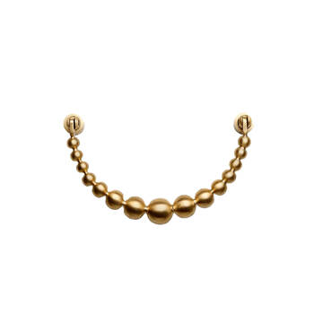 Garden Glory Pearl Ribbon Door Knocker Home Decor - Brushed Brass