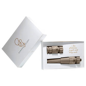 2pc Garden Glory Plastic Hose Nozzles For 1/2in Waterhoses - Sahara/Beige