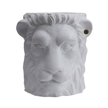 Garden Glory Lion Flower/Plant Pot Decor Large - White