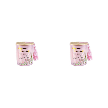 2PK Someone Special 300g Vanilla Scented Candle w/ Wood Lid & Tassel