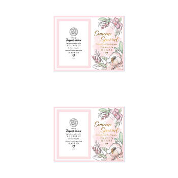 2PK LMD Glass Someone Special Wellness Photo Frame Decor 29x15cm