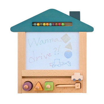 Kiko & gg Oekaki House Wooden Drawing Board Kids 3y+ Toy Car