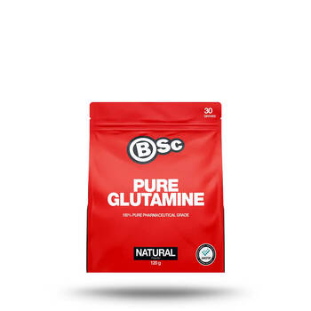 BSc Pure Glutamine Powder 100% Pharmaceutical Grade 30 Serves 120g Unflavoured 